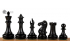 Piezas de ajedrez CHAMPFERED ÉBANO 4,25